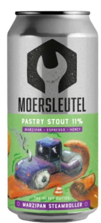 Marzipan Steamroller - Moersleutel Craft Brewery Pastry Stout 440ml - 1