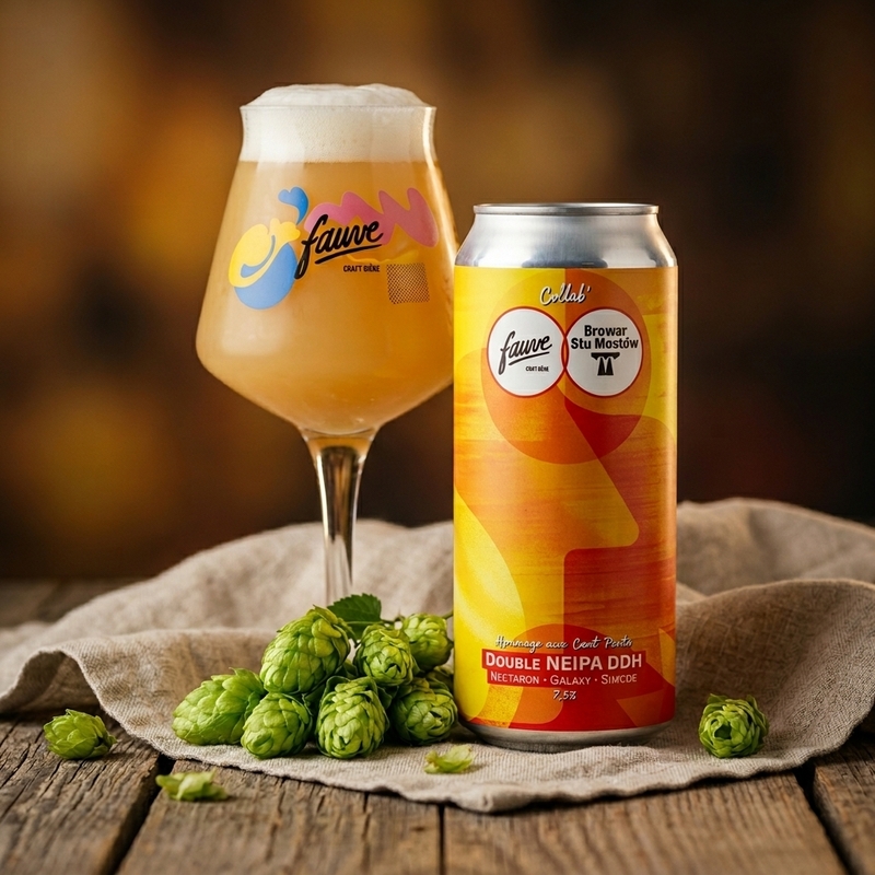 Hommage aux Cent Ponts - Fauve Craft Bière IPA - Imperial / Double New England / Hazy 440ml - 2