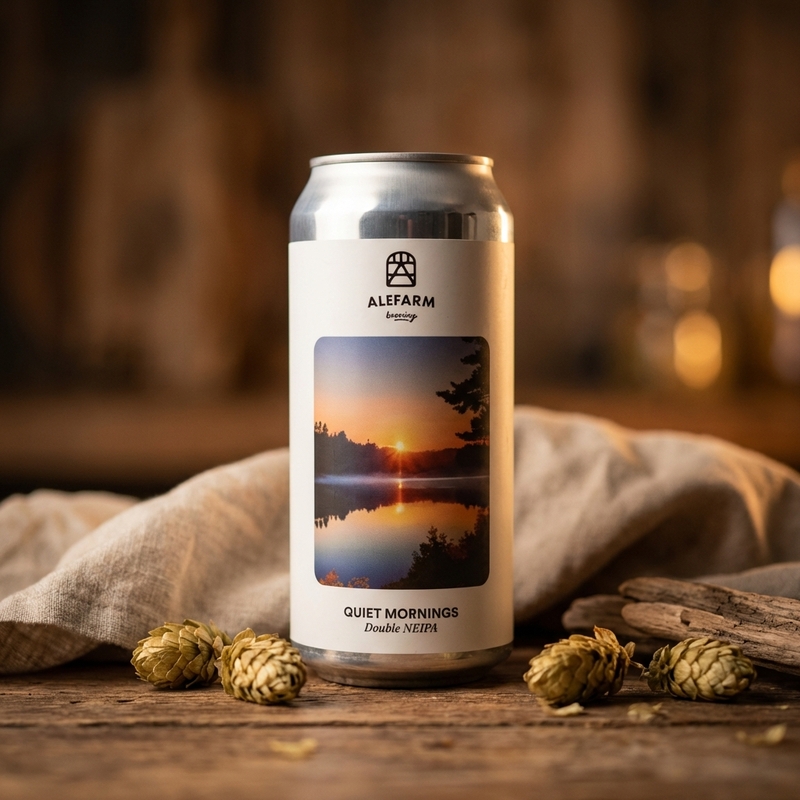 Quiet Mornings - Alefarm Brewing IPA - Imperial / Double New England / Hazy 440ml - 2