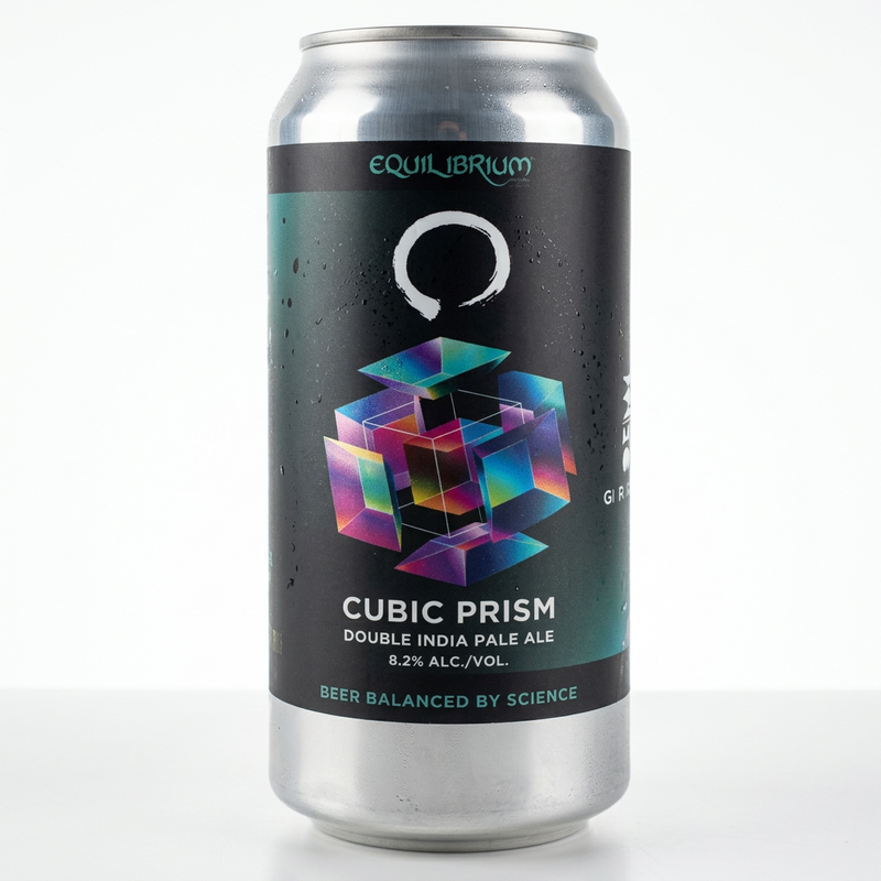 Cubic Prism / Grimm - Equilibrium Brewery IPA - Imperial / Double New England / Hazy 473ml - 1