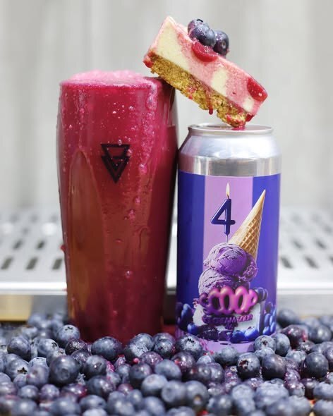 Scoop : Blueberry Birthday Cheesecake - Azvex Brewing Company Sour - Smoothie / Pastry 440ml - 1