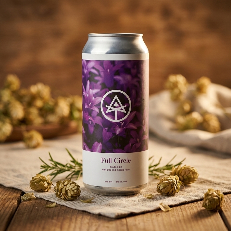 Full Circle - Autodidact Beer IPA - Imperial / Double New England / Hazy 473ml - 1