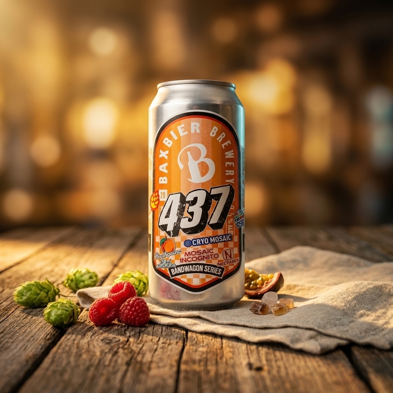 Bandwagon 437 - Baxbier IPA - Imperial / Double New England / Hazy 440ml - 2