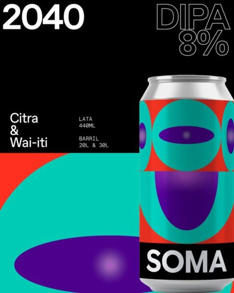 2040 - SOMA Beer IPA - Imperial / Double New England / Hazy 440ml - 1
