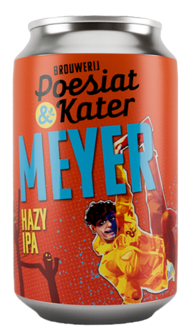 Meyer Hazy IPA - Brouwerij Poesiat & Kater IPA - New England / Hazy 330ml - 1