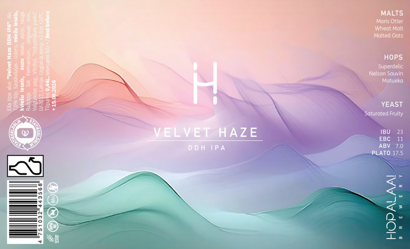 Velvet Haze - Hopalaa IPA - New England / Hazy 440ml - 1