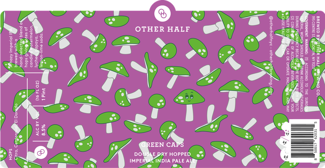 Green Caps - Other Half Brewing Co. IPA - Imperial / Double New England / Hazy 440ml - 1