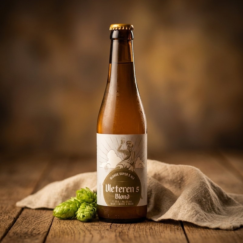 Vleteren 5 Blond - Deca Brouwerij Belgian Blonde 330ml - 1