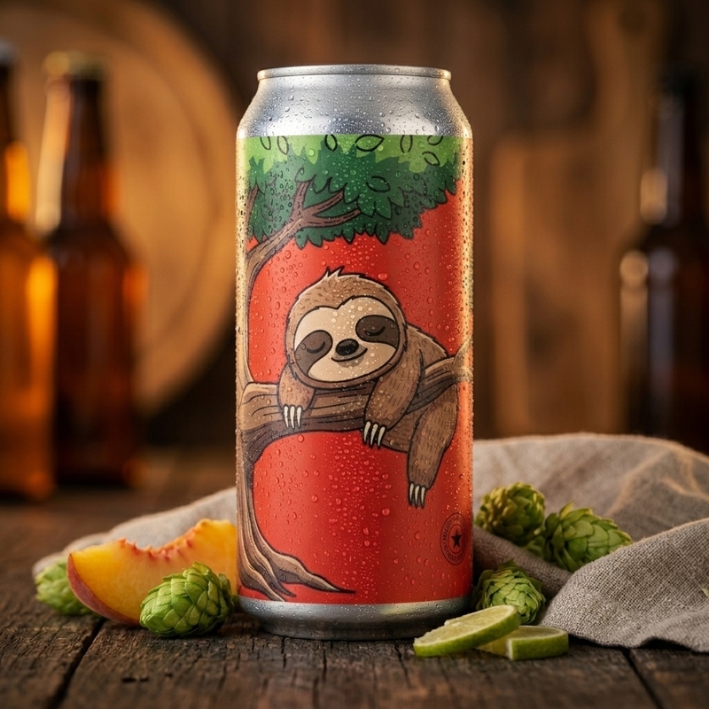 Baby Sloth - Tin Barn Brewing IPA - New England / Hazy 473ml - 1