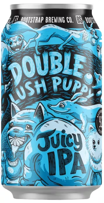 Double Lush Puppy - Bootstrap Brewing IPA - Imperial / Double 355ml - 1