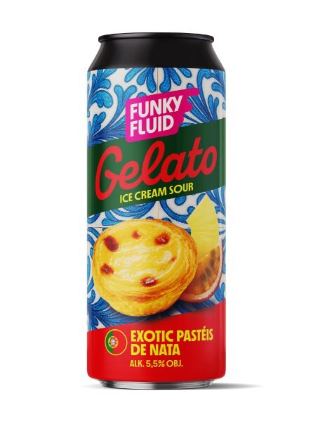 Gelato: Exotic Pastéis De Nata - Funky Fluid Sour - Smoothie / Pastry 500ml - 1