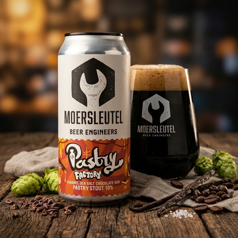Pastry Factory: Caramel Sea Salt Chocolate Bar - Moersleutel Craft Brewery Stout - Imperial / Double Pastry 440ml - 2