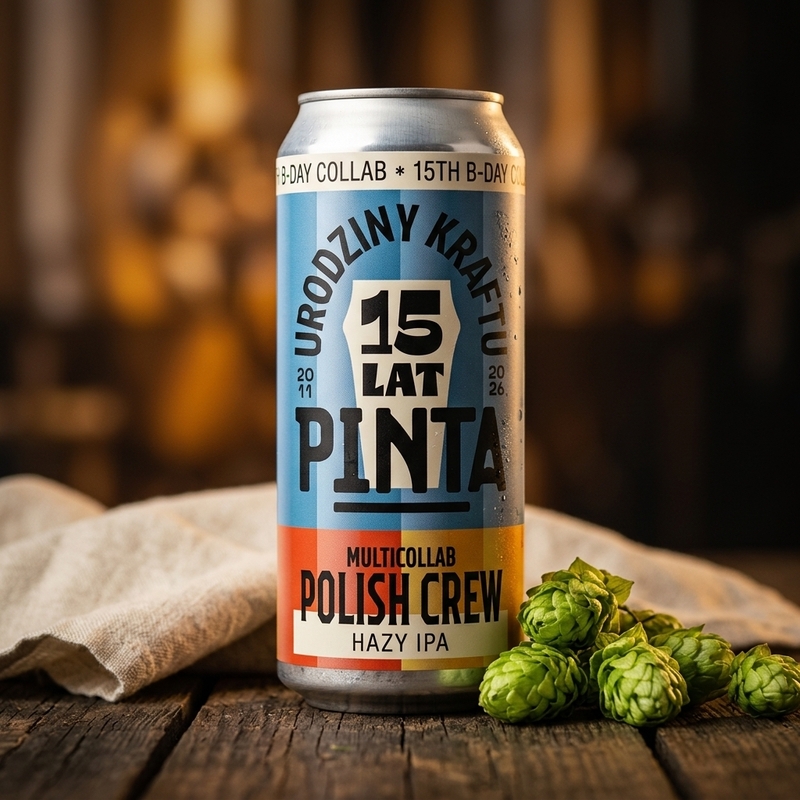 Multi Collab Polish Crew - Browar Pinta IPA - New England / Hazy 500ml - 1