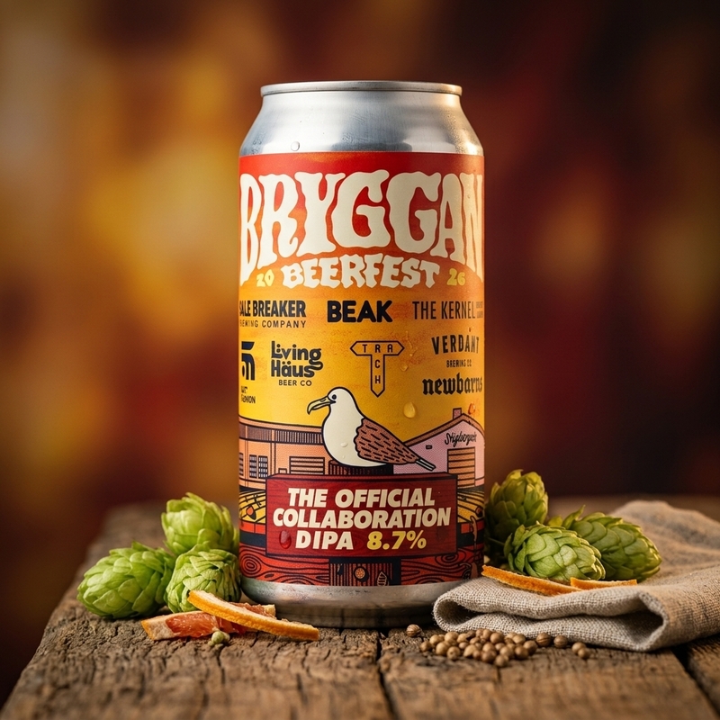 Bryggan Beer Fest (Mega Collab) - Stigbergets Bryggeri IPA - Imperial / Double New England / Hazy 440ml - 1