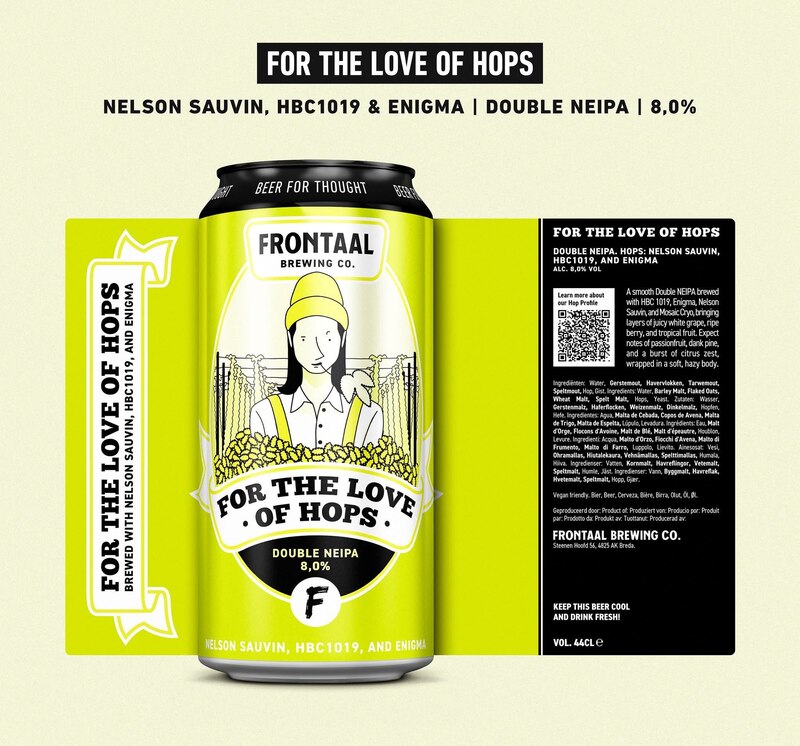 For the Love of Hops - Frontaal Brewing Co. IPA - Imperial / Double New England / Hazy 440ml - 1
