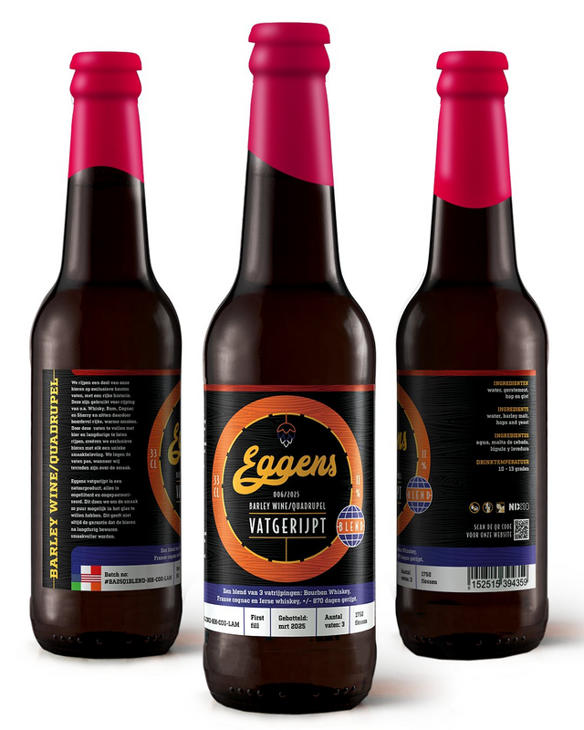 Eggens 006/2025 Barley wine / Quadrupel Vatgerijpt - Eggens Belgian Quadrupel 330ml - 1