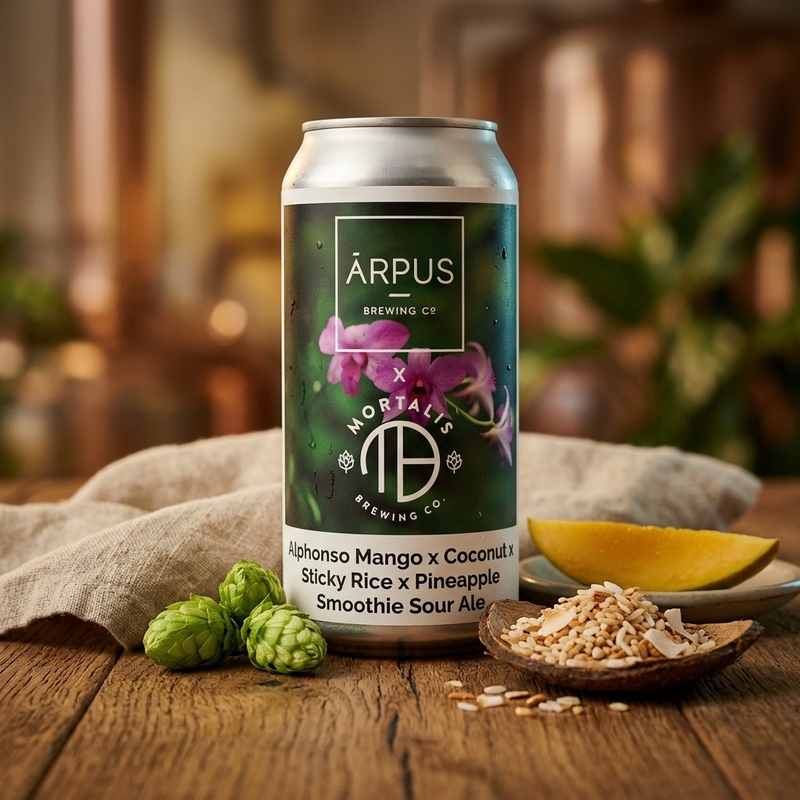Ārpus x Mortalis Brewing Co. Alphonso Mango x Coconut x Sticky Rice x Pineapple Smoothie Sour Ale - Ārpus Brewing Co. Sour - Smoothie / Pastry 440ml - 2
