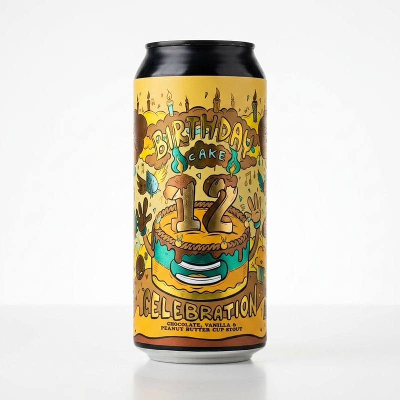 12th Birthday Cake Celebration: Chocolate, Vanilla & Peanutbutter Cup Stout
