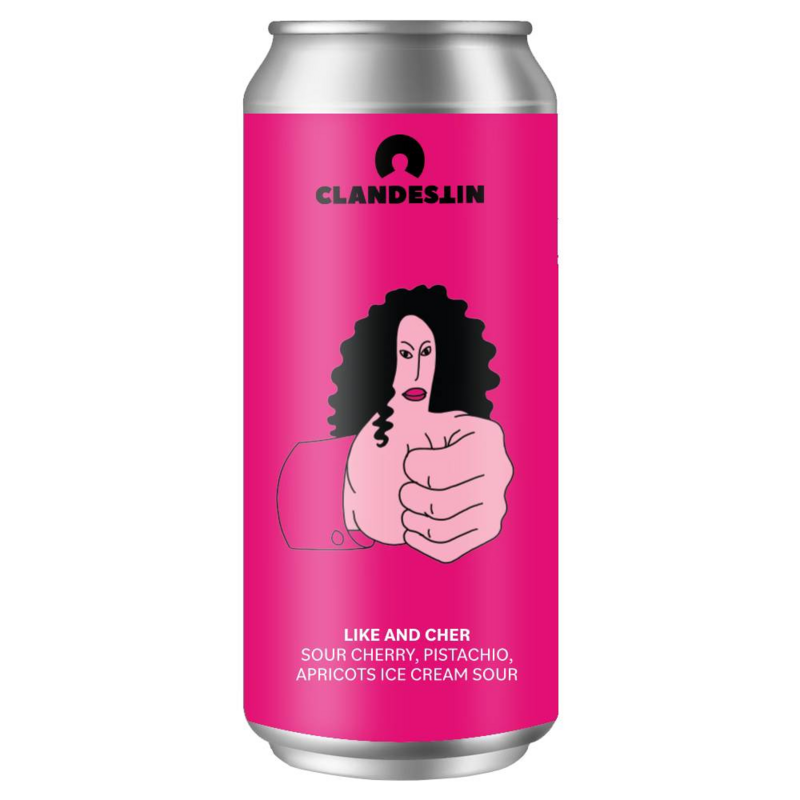 LIKE AND CHER - Clandestin Beer Sour - Smoothie / Pastry 500ml - 1
