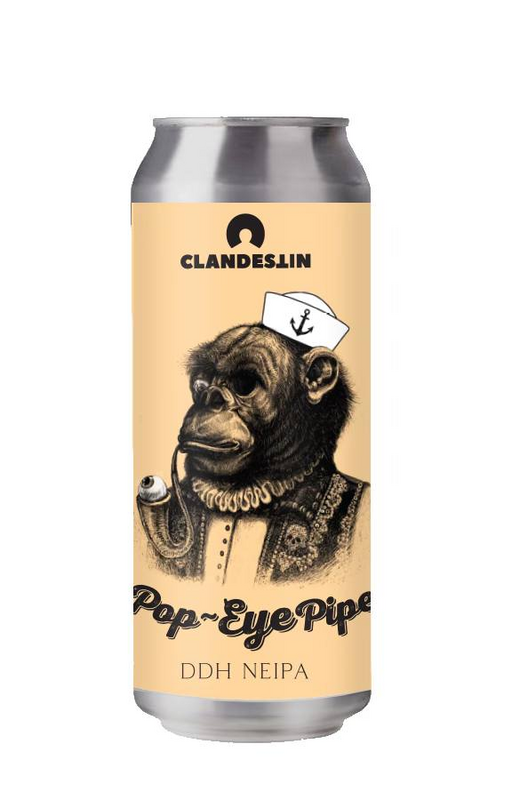 Pop Eye Pipe - Clandestin Beer IPA - New England / Hazy 500ml - 1