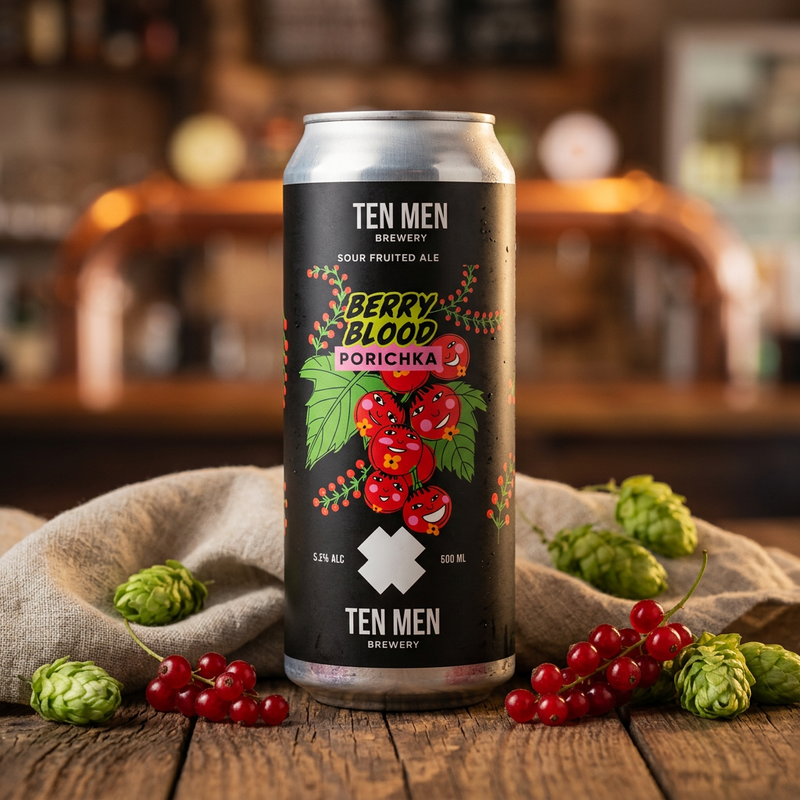 Berry Blood : Porichka - Ten Men Brewery Sour - Fruited 500ml - 2