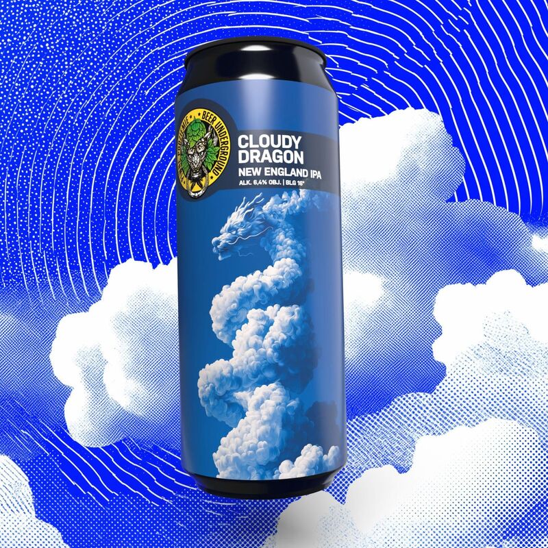 Cloudy Dragon - Piwne Podziemie / Beer Underground IPA - New England / Hazy 500ml - 1