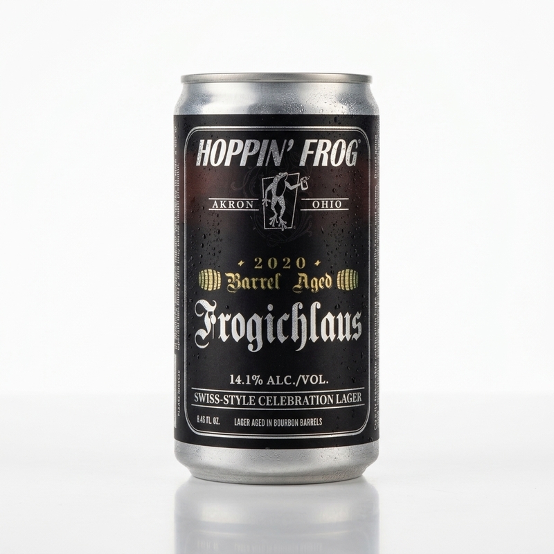 Barrel Aged Frogichlaus Swiss-Style Celebration - Hoppin' Frog Brewery Lager - Strong 250ml - 2