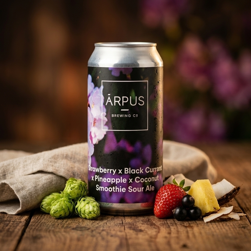 Strawberry x Black Currant x Pineapple x Coconut Smoothie Sour Ale