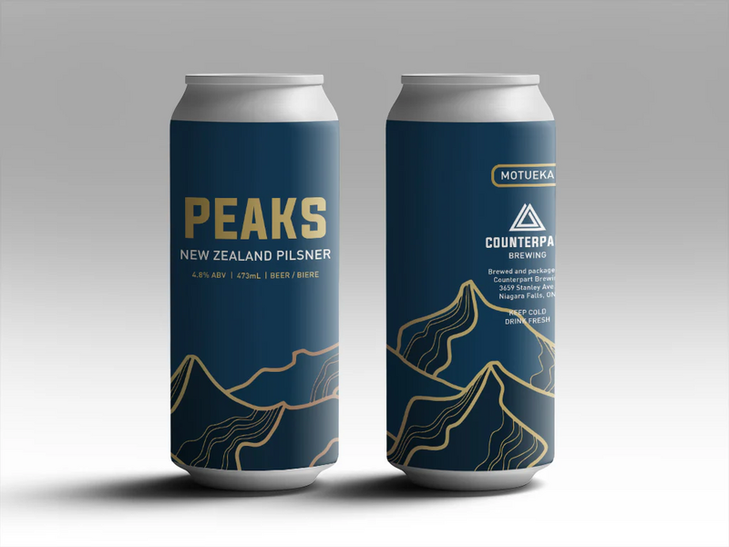 Peaks (Motueka) - Counterpart Brewing Pilsner - New Zealand 473ml - 1