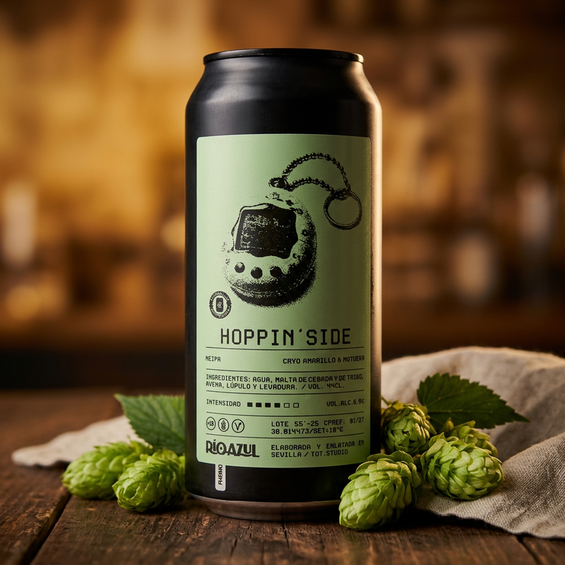 Hoppin' Side - RIOAZUL IPA - New England / Hazy 440ml - 1