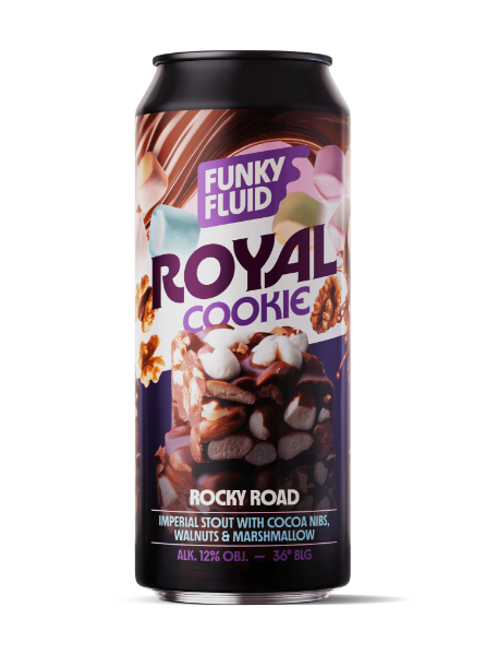 Royal Cookie: Rocky Road - Funky Fluid Stout - Imperial / Double Pastry 500ml - 1