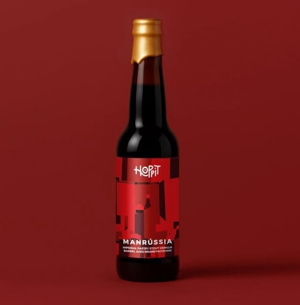 Manrussia Barrel Aged - Cerveses Hoppit Stout - Imperial / Double Pastry 330ml - 1