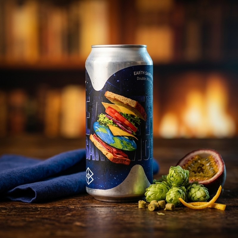 Earth Sandwich - Sureshot Brewing IPA - Imperial / Double New England / Hazy 440ml - 2