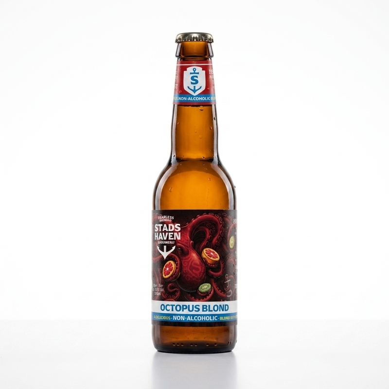 Octopus Blond Non Alc - Stadshaven Brouwerij Non-Alcoholic Beer - Other 330ml - 2