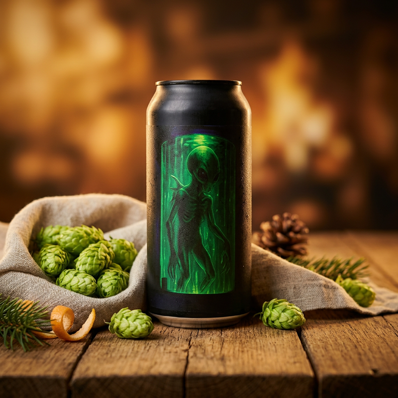 Hangar 18 - Little Rain Brewing Company IPA - Imperial / Double New England / Hazy 440ml - 2