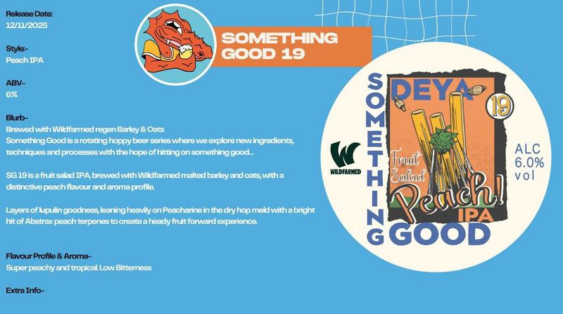 Something Good 19 - DEYA Brewing Company IPA - New England / Hazy 500ml - 1