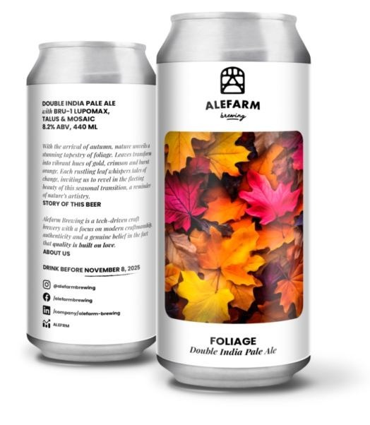 Foliage - Alefarm Brewing IPA - Imperial / Double New England / Hazy 440ml - 1