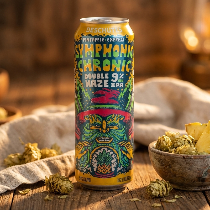 Symphonic Chronic Double Haze IPA - Deschutes Brewery IPA - Imperial / Double New England / Hazy 568ml - 1