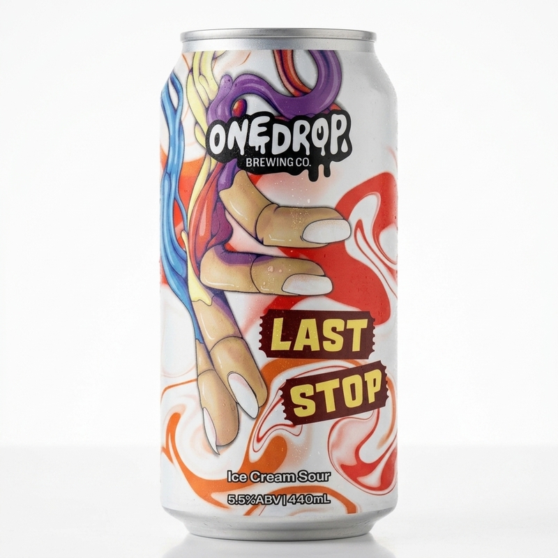 Last Stop - One Drop Brewing Co Sour - Smoothie / Pastry 440ml - 2