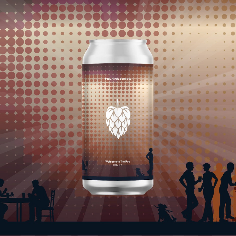Welcome to the Pub - Folkingebrew IPA - New England / Hazy 440ml - 1