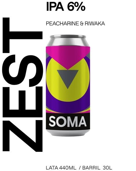 Zest - SOMA Beer IPA - New England / Hazy 440ml - 1