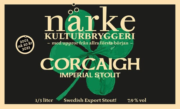 Corcaigh Imperial Stout - Närke Kulturbryggeri Stout - Imperial / Double 330ml - 1