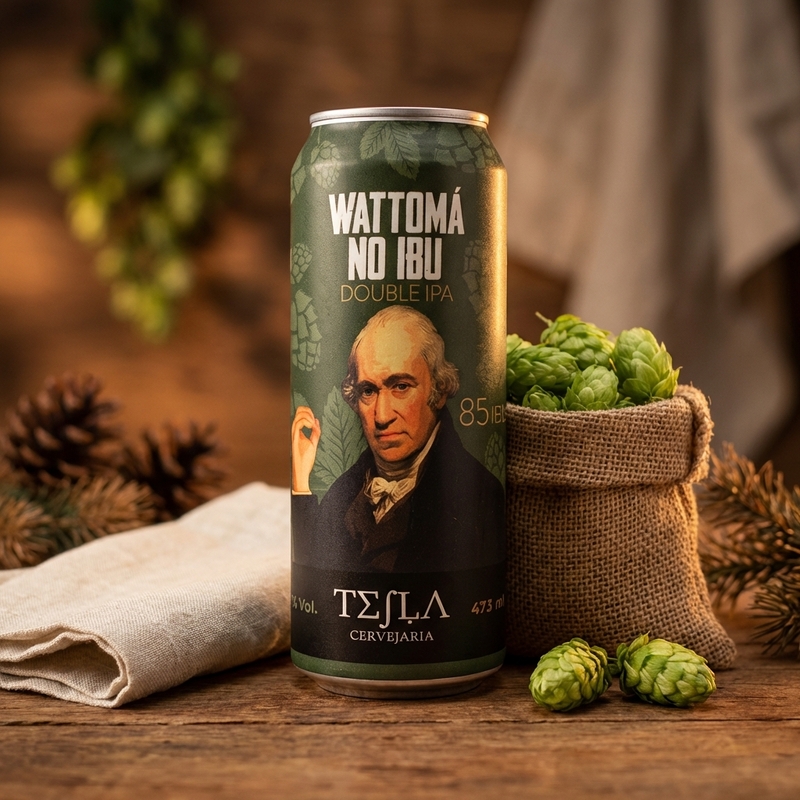Wattomá no IBU com Força - Tesla Cervejaria IPA - Imperial / Double 440ml - 1