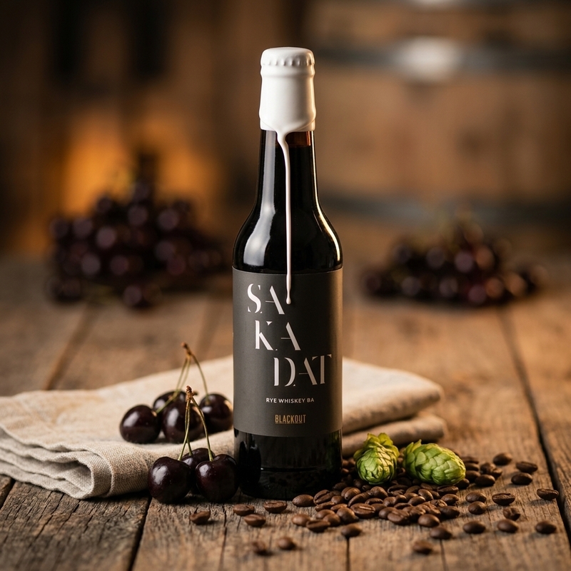 Sakadat : Bourbon BA - Blackout Brewing Stout - Imperial / Double 330ml - 1