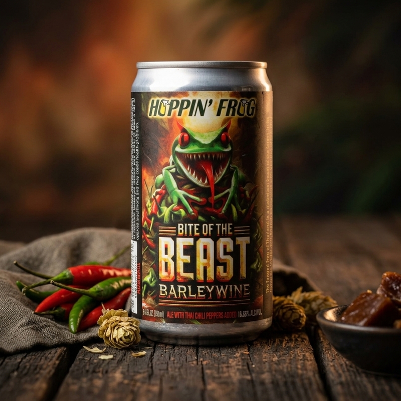 Bite of the Beast - Hoppin' Frog Brewery Barleywine - English 250ml - 1
