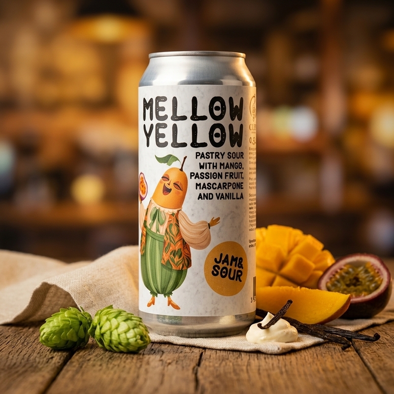 Yellow Mellow - Clef Brewery Sour - Smoothie / Pastry 500ml - 1