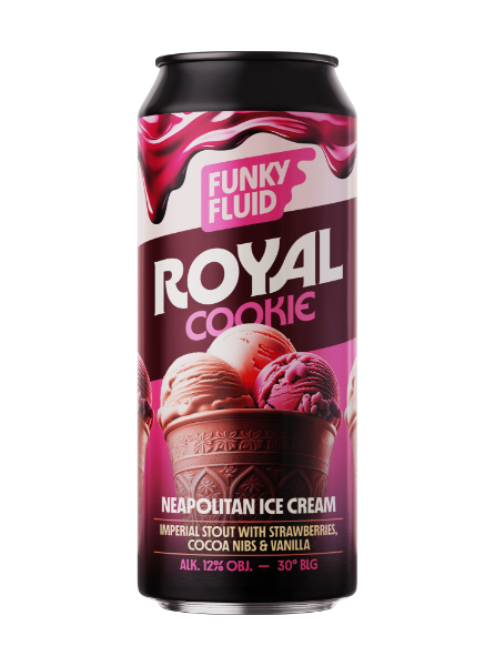 Royal Cookie: Neapolitan Ice Cream - Funky Fluid Stout - Imperial / Double Pastry 500ml - 1