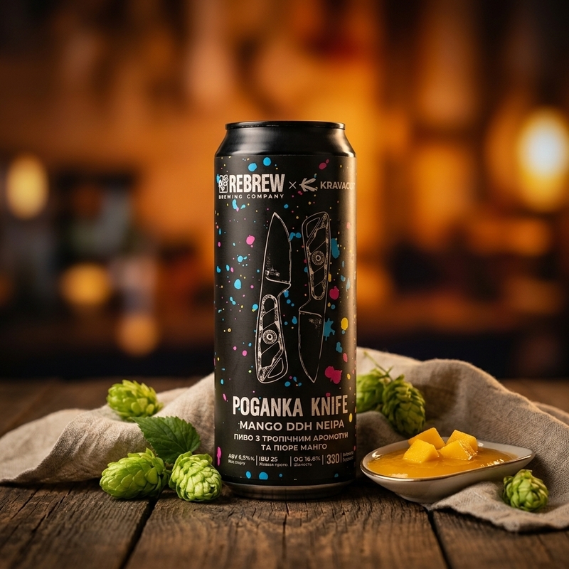 Poganka Knife - Rebrew IPA - New England / Hazy 330ml - 2