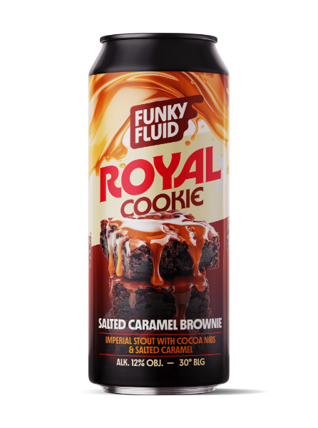 Royal Cookie: Salted Caramel Brownie - Funky Fluid Stout - Imperial / Double Pastry 500ml - 1