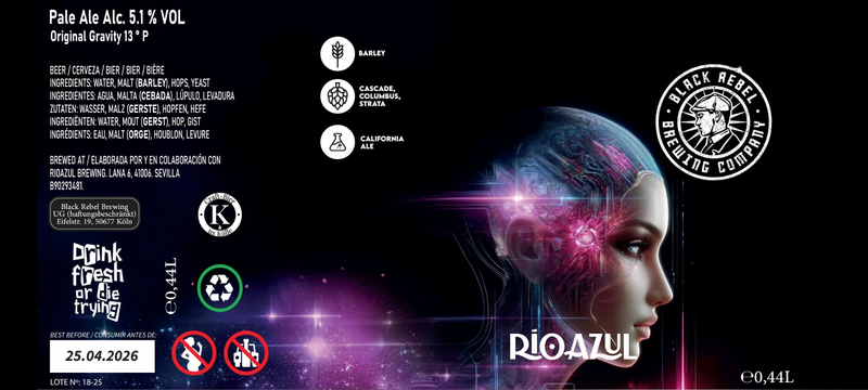 Romantic Rights - Black Rebel Brewing Company Pale Ale - New England / Hazy 440ml - 1